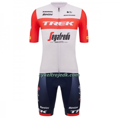 Cykeltøj + Cykelshorts 2023 Trek-Segafredo Rød Hvid